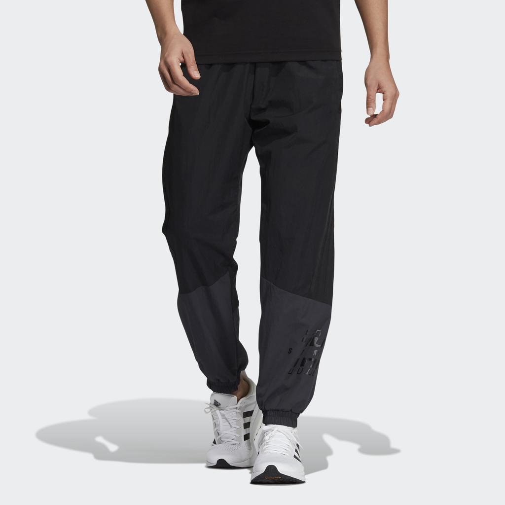 Adidas Si Wov Pnt Patchwork Letter Drawstring Sports Pants Men Bottoms Black GT6360