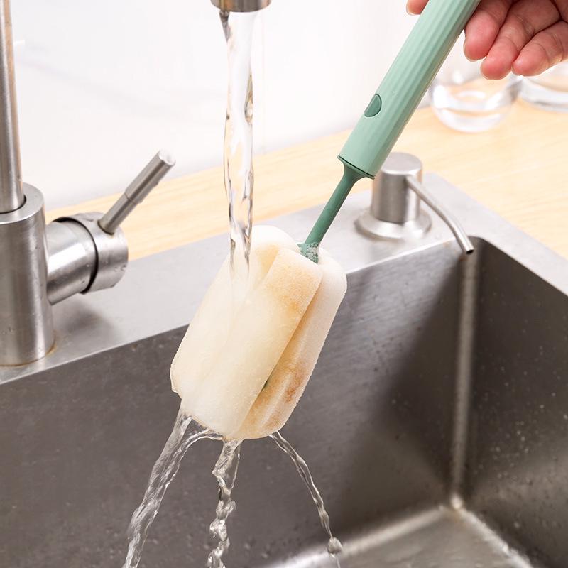 Detachable Long-Handle Sponge Cup & Bottle Cleaner