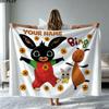 1PC Bing Custom Name Patterned Flannel Blanket Suitable For All Seasons for Home Decor Warmth and Comfort Gifts Holiday Present