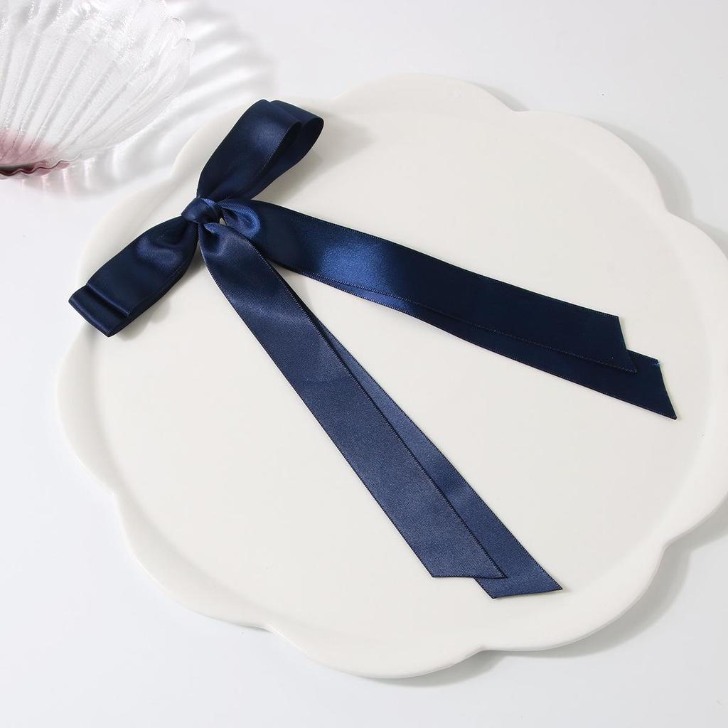 Ballet Style 4cm Bow Duckbill Hair Clip - Sweet Ribbon Hair Accessory