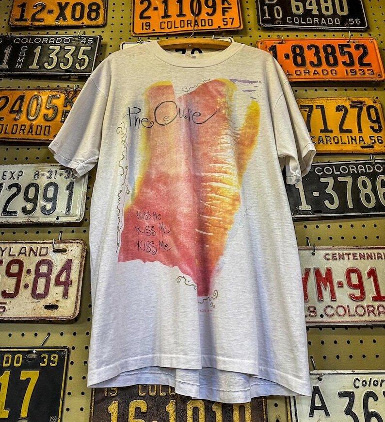 

1987 The Cure “The Kissing” T-Shirt reprinted ask color gift for fan QT1237 Unisex T-Shirt XXXXL