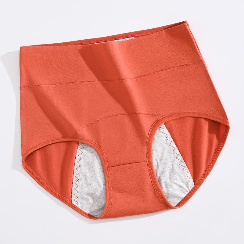 

Трусы для менструации с высокой посадкой и защитой от протеканий - Менструальное нижнее белье из чистого хлопка для женщин L (95-115 lbs)