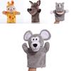 Wholesale Plush Toy Hand Puppet Cartoon Animal Doll With Movable Mouth Interactive Toy For Kindergarten And Parent-child Interaction 25cm Tall