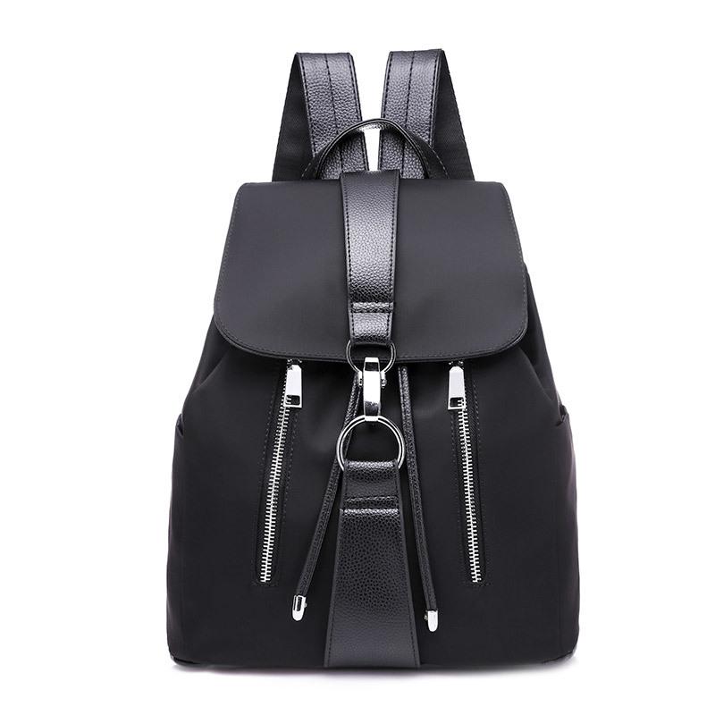 Cooljacket Keepreal Damen-Rucksack im Preppy-Stil, wasserdicht, mit Metallring-Reißverschluss