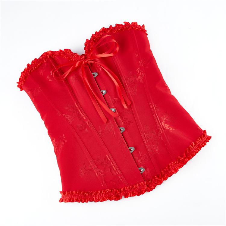 Wielokolorowy Koronkowy Gorset Push-Up Modelujący Sylwetkę