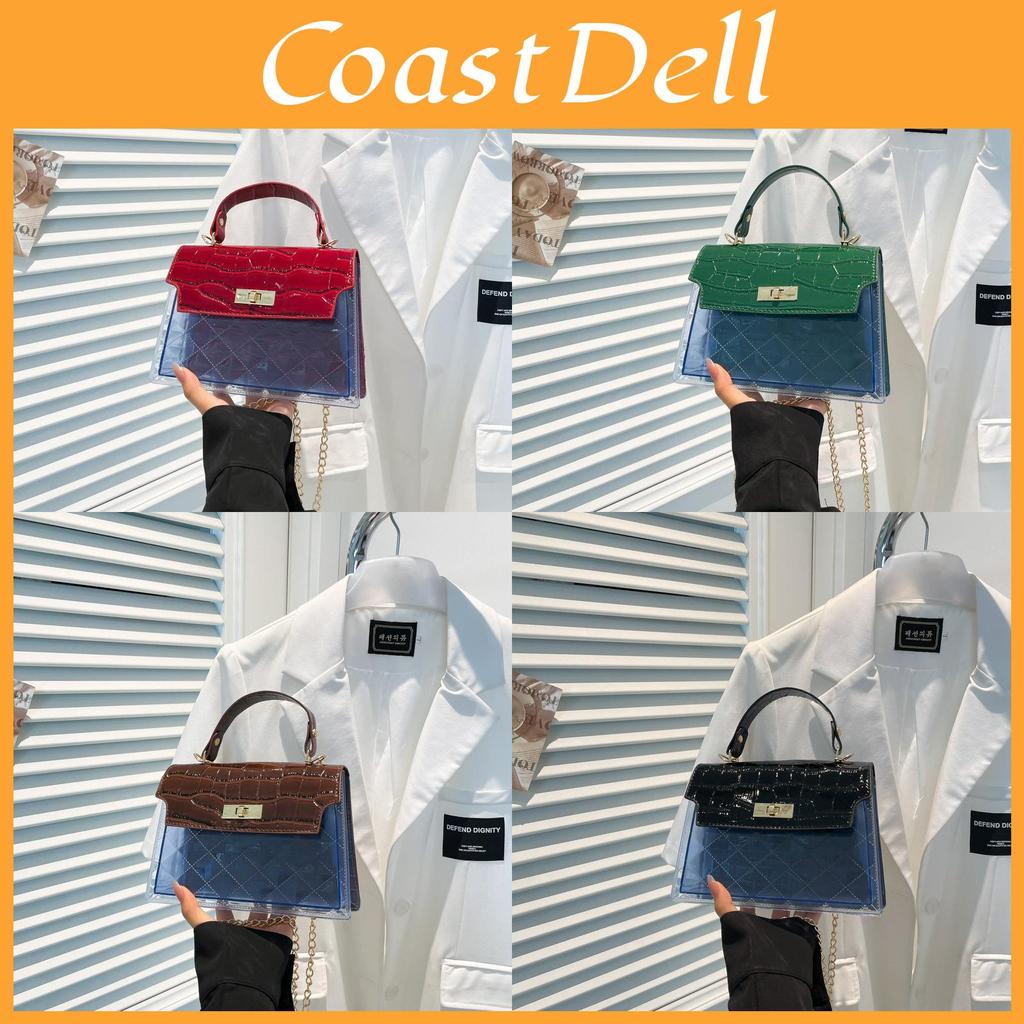Retro Fashion Ladies Small Shoulder Bag With Lock Closure For Street Style Outfits