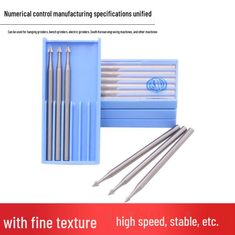 Blue Box Tungsten Steel Micro Carving Burr 2.35mm - Ideal for Jewelry, Needle, and Tooth Carving