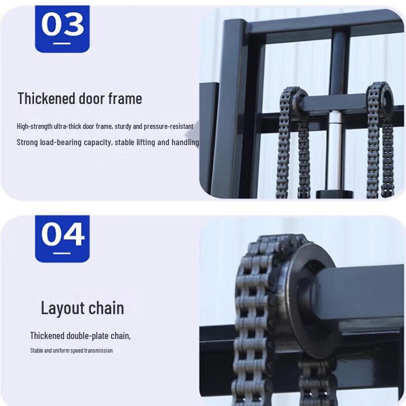 Erbeli Semi-Electric Pallet Stacker CN plug (adapter included)