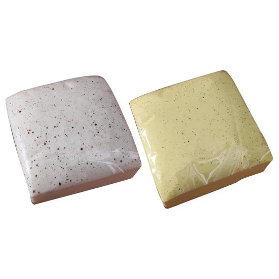 Simulation Cheese Brick Squeeze Toy Stress Relief Milk Cream Brick Sensory Toy Simulated Food Pinch Fidget Toy Decompression