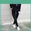 Elegante Tuta da Ginnastica alla Moda da Donna Lusso Felpe con Cappuccio Felpa e Set di Pantaloni