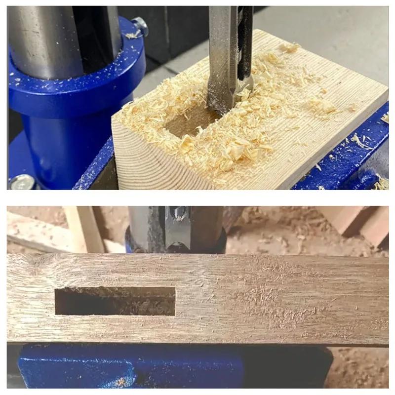 Steel Square Hole Drill Bit Set | 12.7mm Round Shank, Self-Centering, High Smooth Surface Finish | Suitable for Wood & Metal