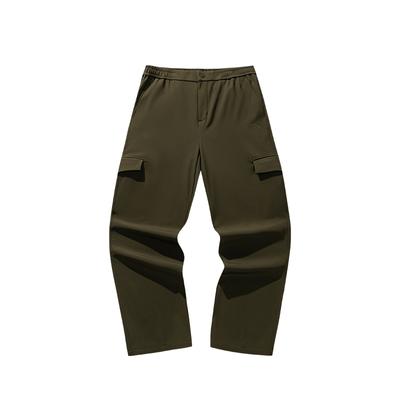 Outdoor Series Loose Casual Versatile Solid Color Zipper Sports Long Pants Men Bottoms 152546504N-1
