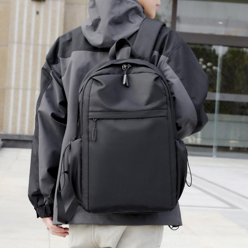 Business backpack, casual backpack, men's large-capacity computer bag, waterproof and simple schoolbag, college students commute to work