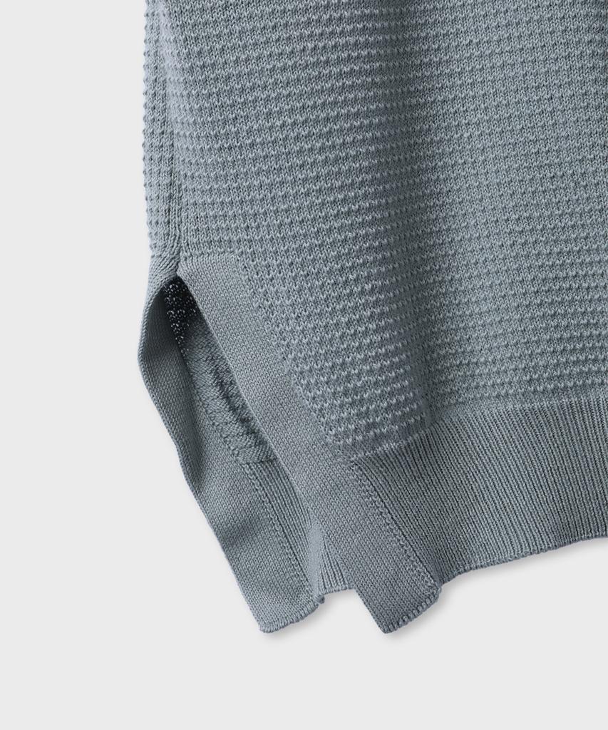PANICALE Cotton Cutout Knit Shirt 4 Colors