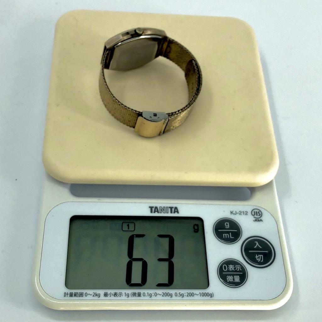 Working Good RADO BALBOA V K161 Vintage Quartz QZ Battery Powered Gold Dial Date Mesh Strap Men's Watch No Water Resistance Rating 3-Hand