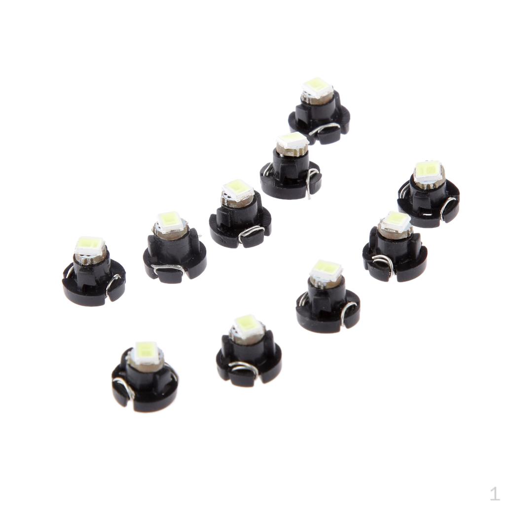 

10x белые светодиодные автомобильные лампочки Neo Wedge T3 1SMD 5050