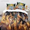 Anime Saint Seiya LOST CANVAS Bedding Set Duvet Cover Bed Set Quilt Cover Pillowcase Comforter King Queen Size Boys Adult