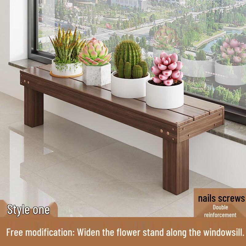 Bamboo Ladder Plant Display Stand