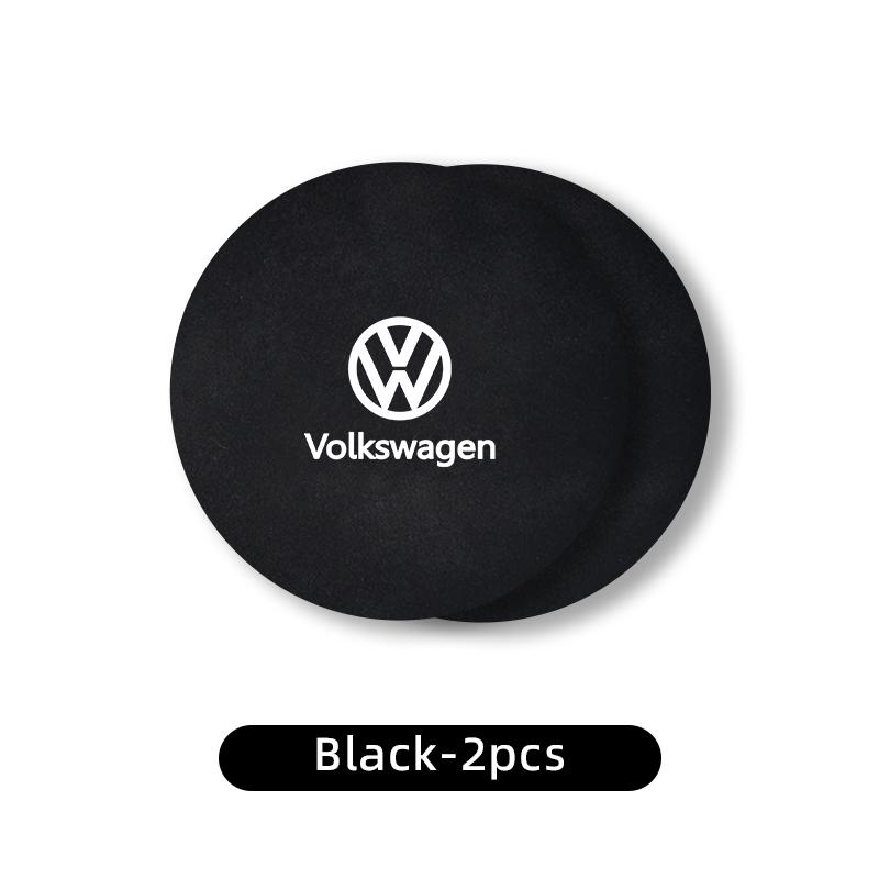 2pcs Car Suede Coaster Water Cup Holder Drink Pad Auto Interior Accessories For Volkswagen VW Jetta Golf Beetle CC EOS GTI zr4