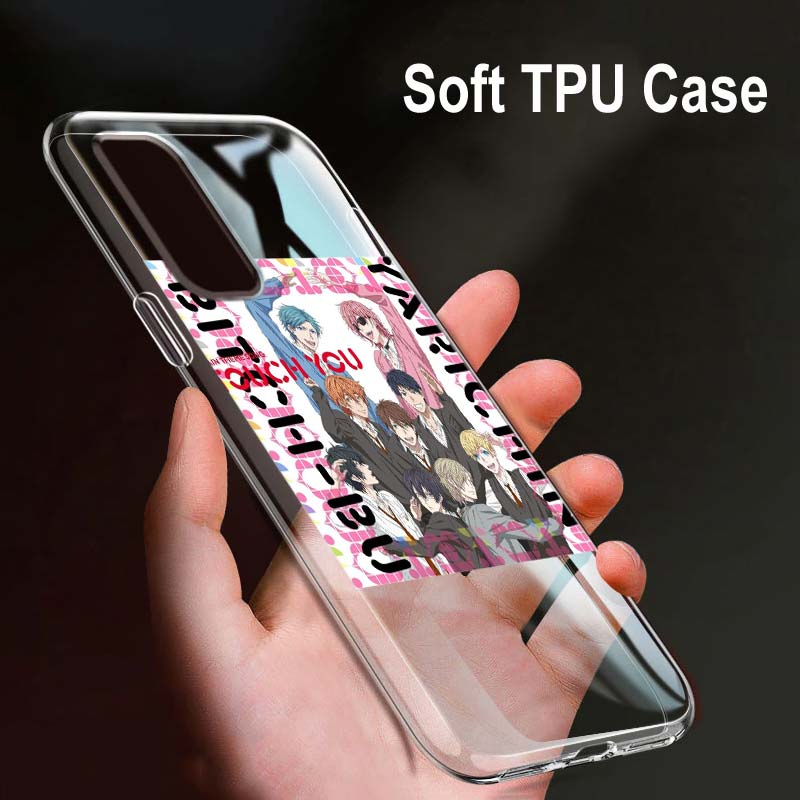 Anime Yarichin Club For OPPO Reno7 SE 6 5 Z F 4G 5G Find X2 X3 Neo Lite Pro Plus Transparent Soft Phone Case Coque