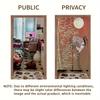 1pc Japanese-Style Door Curtain with Elegant Bamboo Design, Easy Rod Pocket Installation, Size 34x56 Inches – Perfect for Room/E