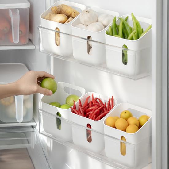 Storage Box, Refrigerator Side Door Storage Box, Food Safe Easy Access Design, Container for Kitchen Bathroom