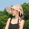 Women's UV Protection Summer Sun Hat with Neck Shawl & Ponytail Opening