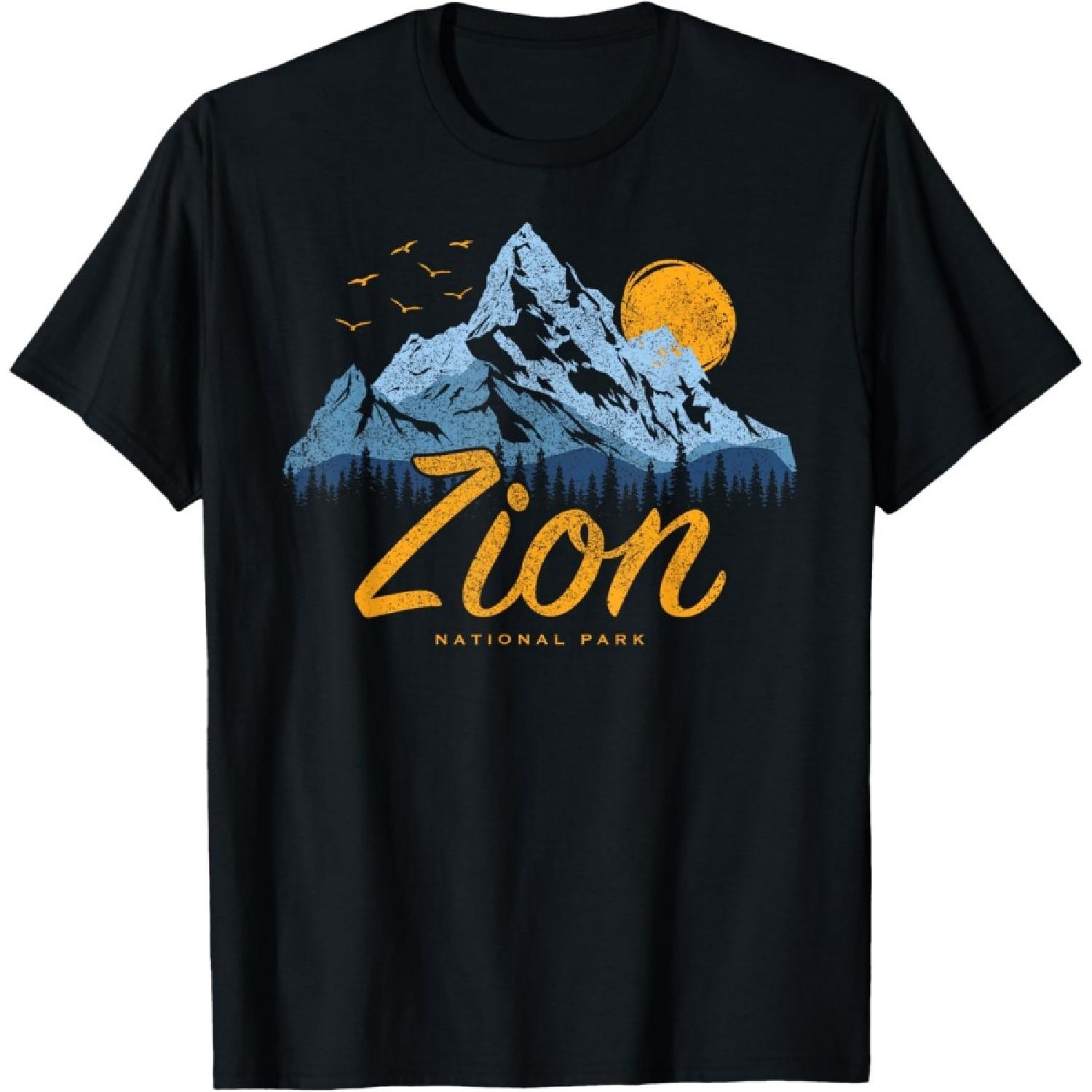 

Retro Zion National Park Zion Nature Park US Vintage Zion T-Shirt(3) XXXXXL чорний