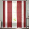 Tende Trasparenti da Fattoria a Strisce Rosse Natalizie Decorazioni per Finestre di Casa Tende in Voile Tulle per Soggiorno Camera da Letto Cucina