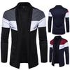 Mens Knitted Plain Cardigan Long Sleeve Casual Slim Fit Sweater Jacket Coat Tops