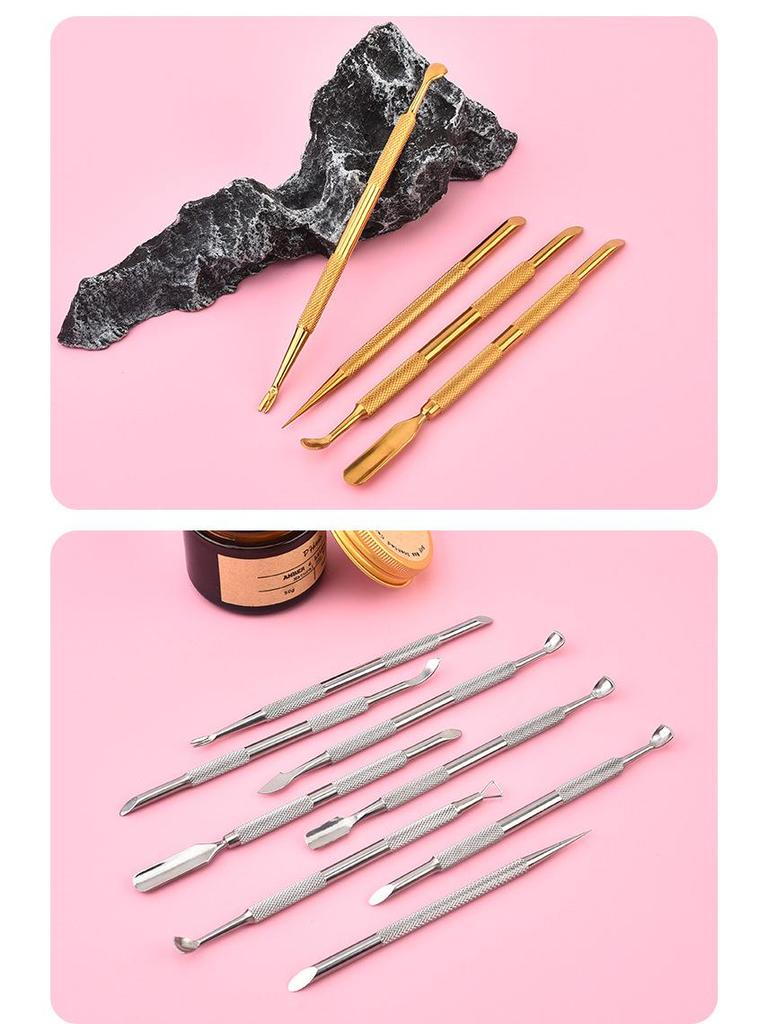 Russian Style Double-Headed Steel Manicure & Cuticle Remover