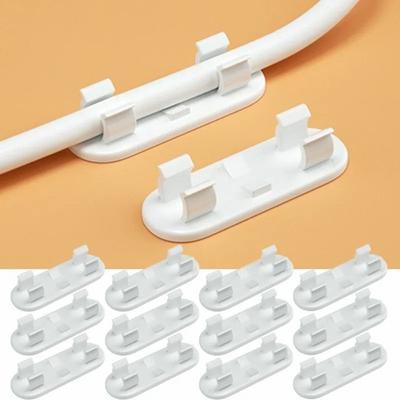 10Pcs Punch-free Wire Holder Self-adhesive Fixing Buckles Portable Cable Clip