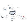 Headlight Repair Kit 1 Pair RS Bracket A1678206901 A1678207001 For W167 -  GLS320 GLE350 GLE450 580