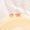 Fashion Starfish Stud Earrings Women Girl Gift Cute Banquet Ocean Style Earrings Asymmetry Jewelry Dropshipping Wholesale
