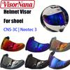 For SHOEI Neotec 3 CNS-3C Helmet Visor Lens Windshield Sunshade Replacement Shield Casco Moto Accessories CapacetesSpeed Sensors 6