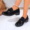 Fashion Shoes for Women Spring Autumn Fashion Office Pumps Bow Tie Round Toe Square Heel Platform Shoes