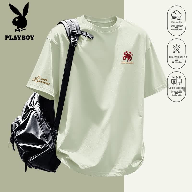 PLAYBOY Men s Heavyweight Cotton Graphic T-Shirt 3XL