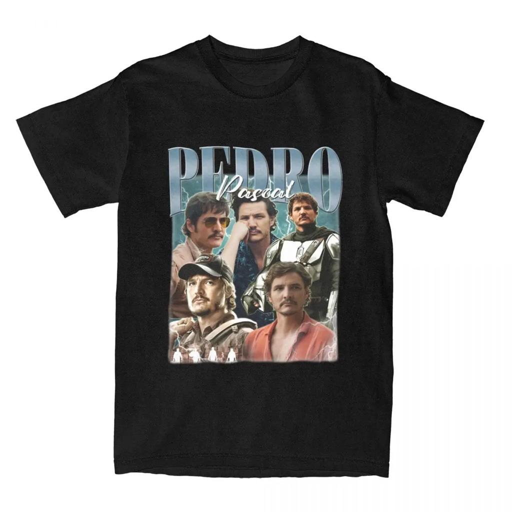 Bootleg Pedro Pascal T Shirt Vintage T Shirt Unis Streetwear Short Sleeve Pedro Pascal Plus Size T Shirt Unisex