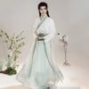 Men's Ink Wash Chinese Hanfu Traditional Wei-Jin Style Scholar Cosplay Costume