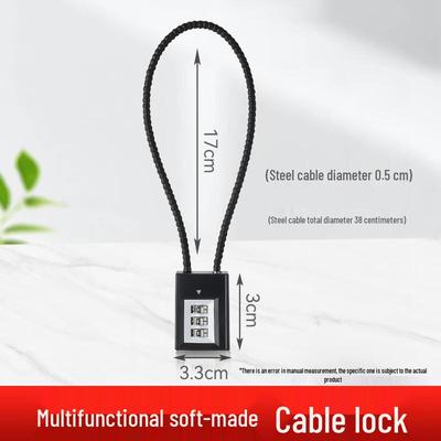 Weibaida Steel Cable Combination Padlock