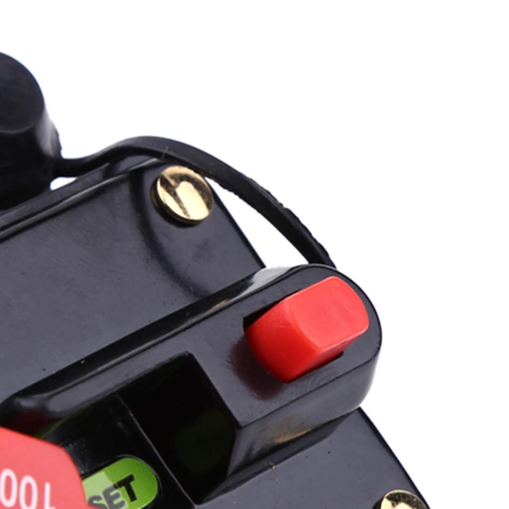 Hilitand DC Circuit Breaker Reset Switch Reset Fuse 80-300A Breaker Fuse Circuit Breaker for Car Motorcycle (100A)