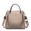Fashion cowhide tote bag new leather women's bag retro commuter handbag large capacity shoulder bag