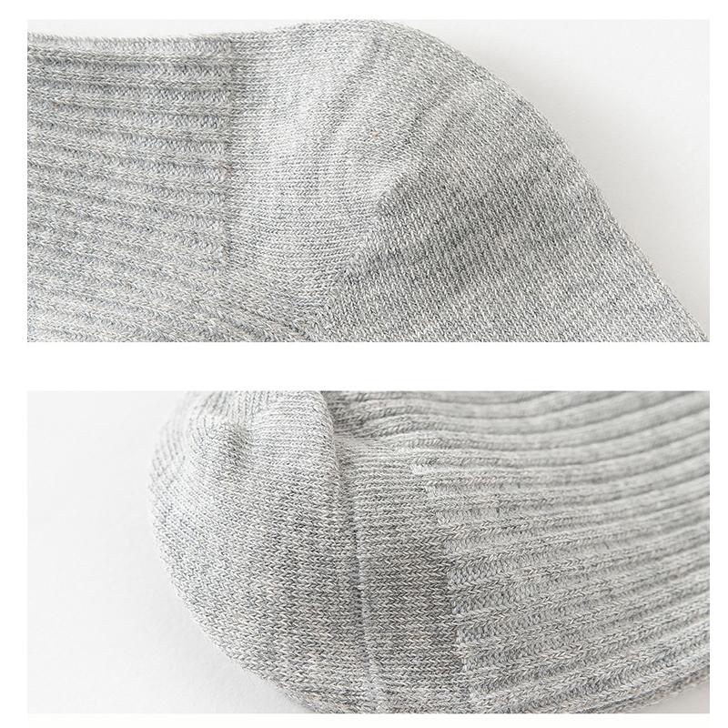 10 Paar Nieuwe Herensokken Katoen Man Zwart Wit Zakelijk Casual Ademend Strepen Dubbele Naald Mannelijk Hoge Kwaliteit