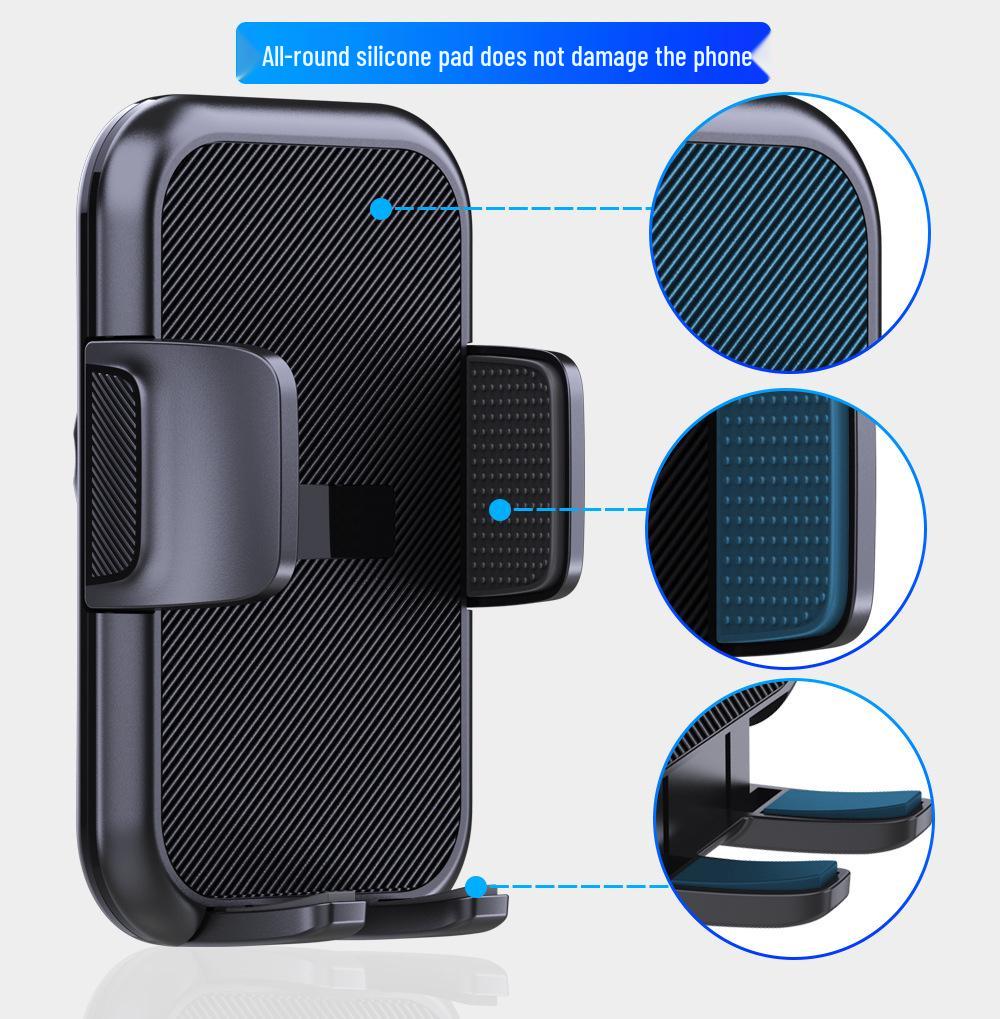 Multi-Functional Car Phone Holder with Suction Cup, Universal Dashboard Mount & Rotation