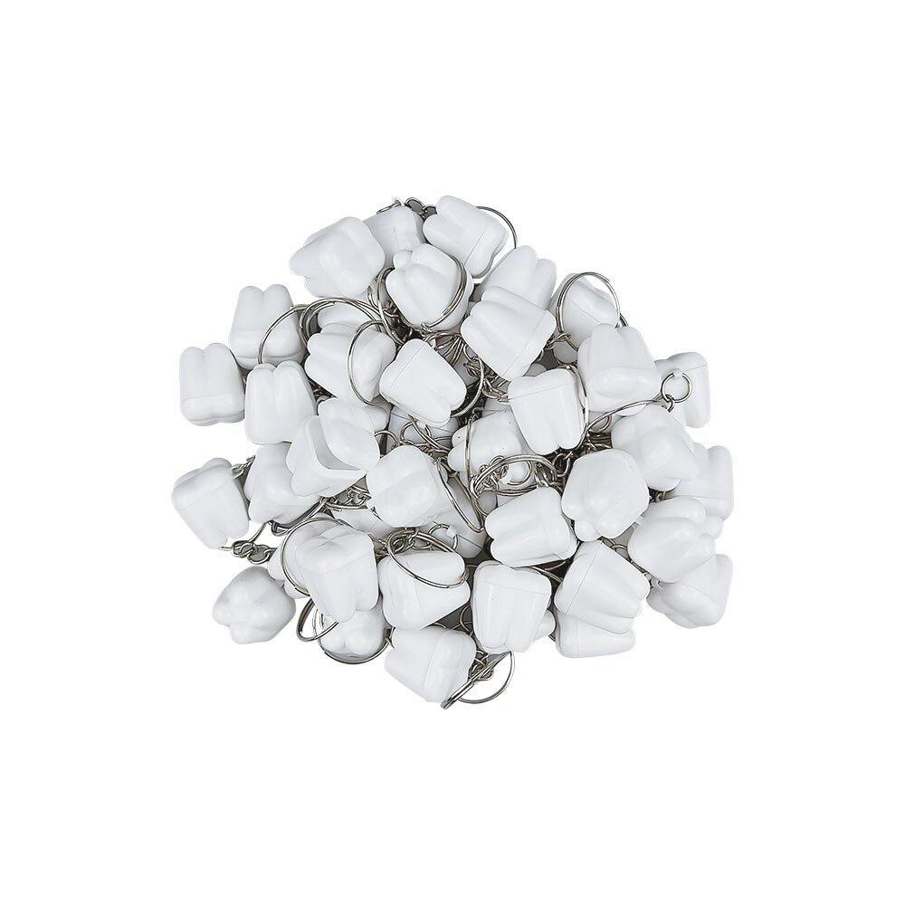 10 buc Forma de dinte cu breloc Cutie pentru dinți de lapte pentru copii Cutii pentru dinți pentru bebeluși Suvenir pentru dinți pentru copii Container de economisire Cadou pentru nou-născut