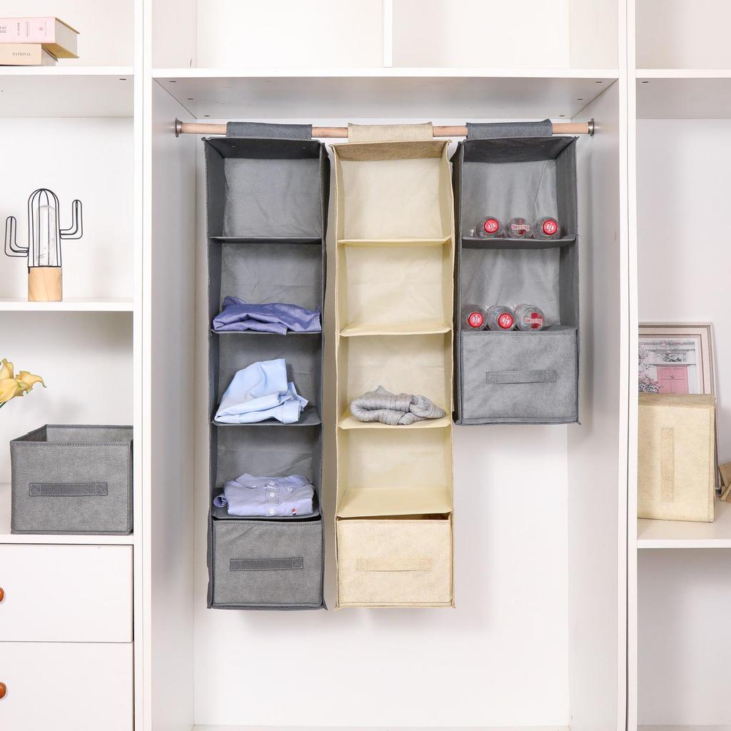 Multi-Layer Hanging Storage Bag for Clothes and Underwear