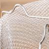 Mesh Steaming Basket Stainless Steel Comfortable Handles Heat Resistant Steaming Basket for Cooking Kitchen 20x21cm