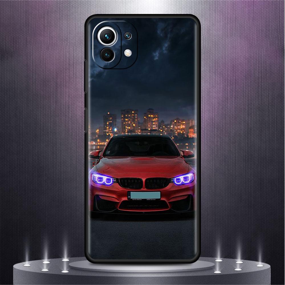 Blue Red Car Case For Xiaomi Mi Poco X3 NFC M4 M3 Pro F3 GT F1 11 Lite Note 10 11T 10T 9T Back Soft Phone Cover