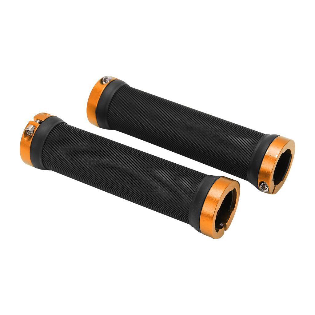 Bike Handle Grips Environmental Protection Antiskid Wearproof Bicycle Handlebars for CyclingYellow