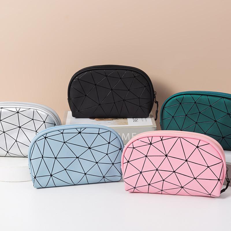 PU Fashion Toiletry Small Bags For Women Cosmetics Storage Organizer Washbag Bags For Women Travel Cosmetic Shell Bag